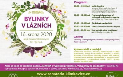 16. 8. 2020: Přednáška o jedlých divokých bylinách v Lázních Klimkovice