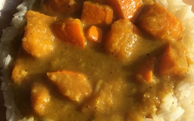 Dýňové kari s rýží (vegan, bezlepek)
