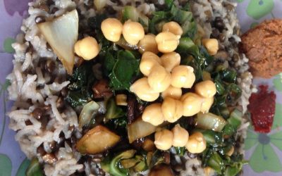 Teplá slaná kaše pro snídani i večeři (bezlepek, vegan)