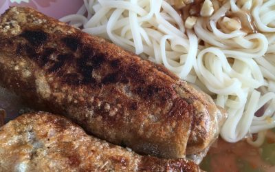Rýžové závitky s nudlemi (vegetarian, bezlepek)