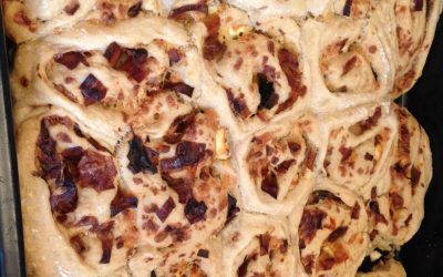 Řecká plněná špaldová pita (vegetarian)