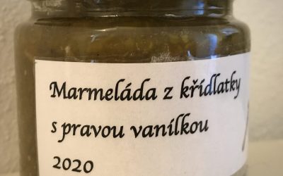 Marmeláda z křídlatky s pravou vanilkou