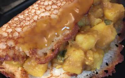 Masala dosa (vegetarian, bezlepek)